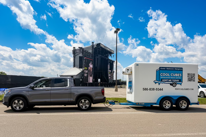 Mobile refrigeration rental unit — Cool Cubes refrigerated trailer